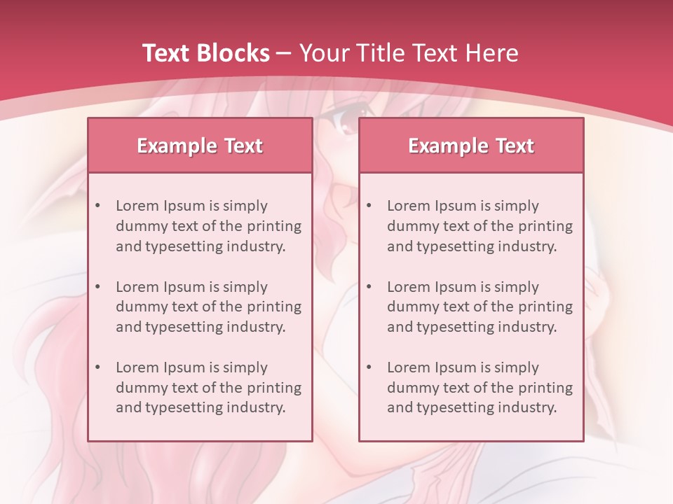 A Pink Haired Woman Holding A Baby In Her Arms PowerPoint Template