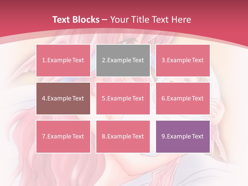 A Pink Haired Woman Holding A Baby In Her Arms PowerPoint Template