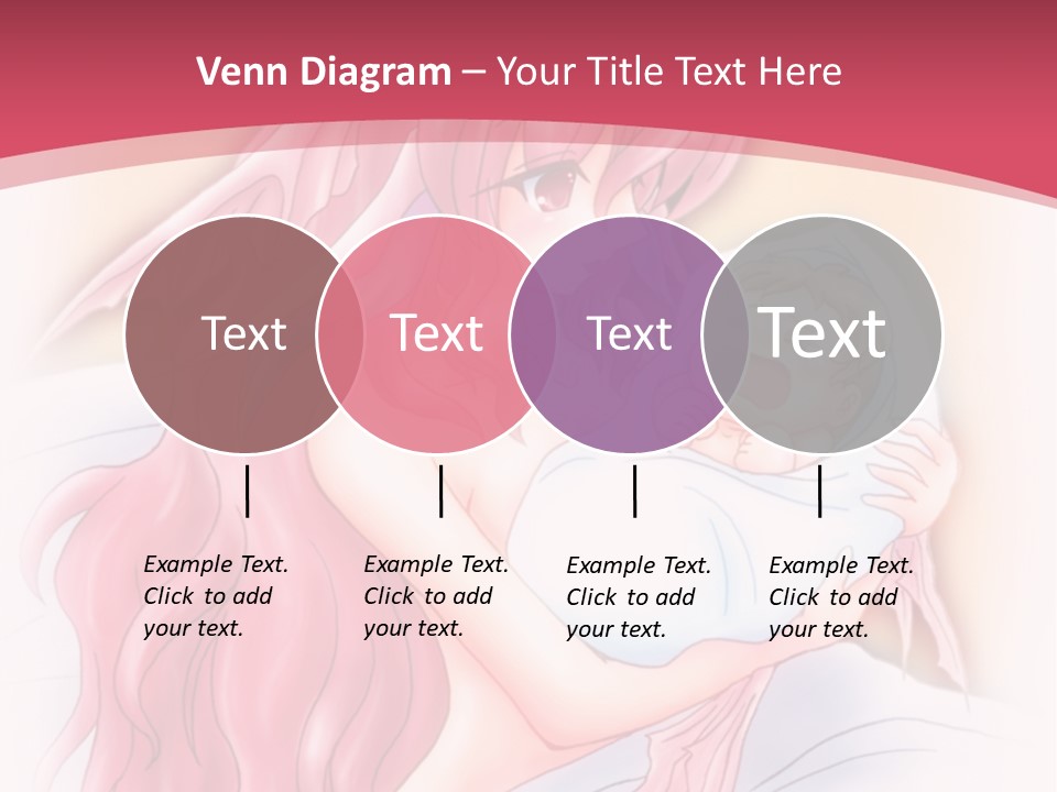 A Pink Haired Woman Holding A Baby In Her Arms PowerPoint Template