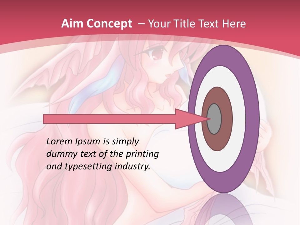 A Pink Haired Woman Holding A Baby In Her Arms PowerPoint Template