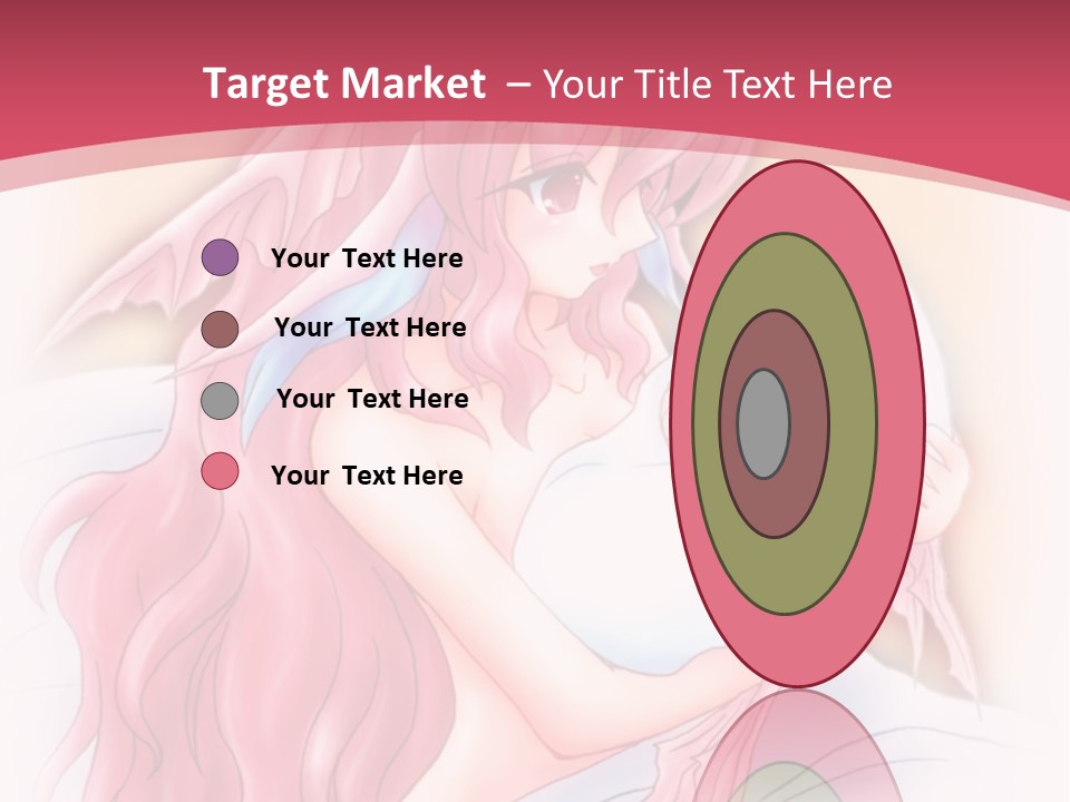 A Pink Haired Woman Holding A Baby In Her Arms PowerPoint Template