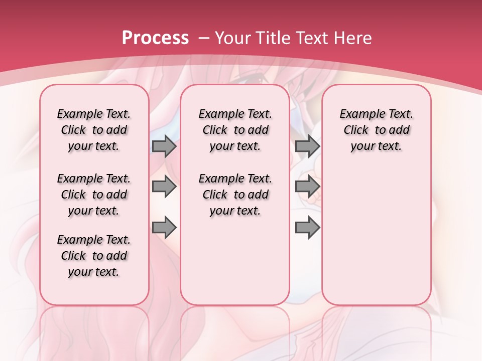 A Pink Haired Woman Holding A Baby In Her Arms PowerPoint Template