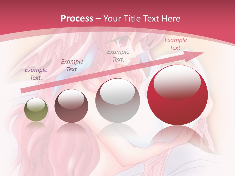 A Pink Haired Woman Holding A Baby In Her Arms PowerPoint Template