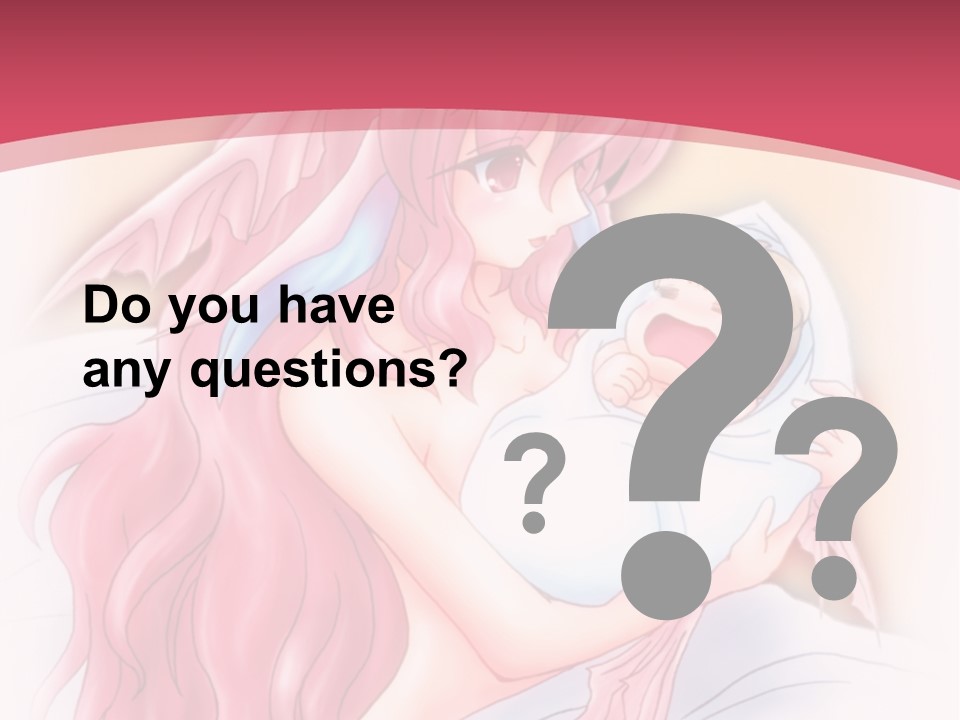 A Pink Haired Woman Holding A Baby In Her Arms PowerPoint Template