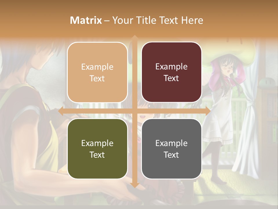 A Group Of People With A Green Mushroom On Their Head PowerPoint Template