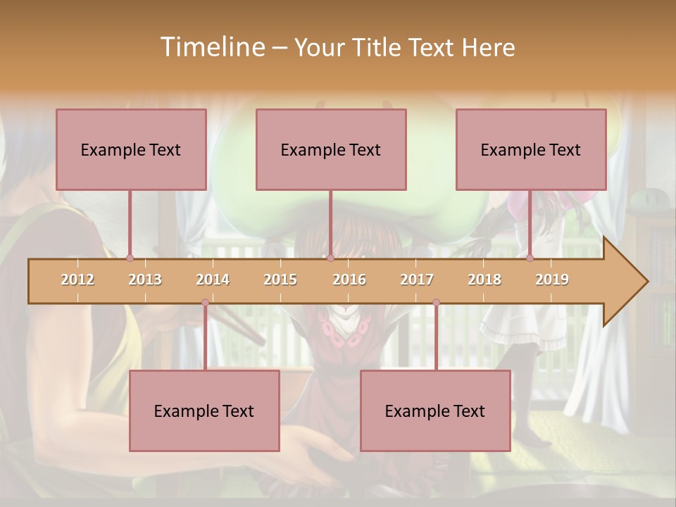 A Group Of People With A Green Mushroom On Their Head PowerPoint Template