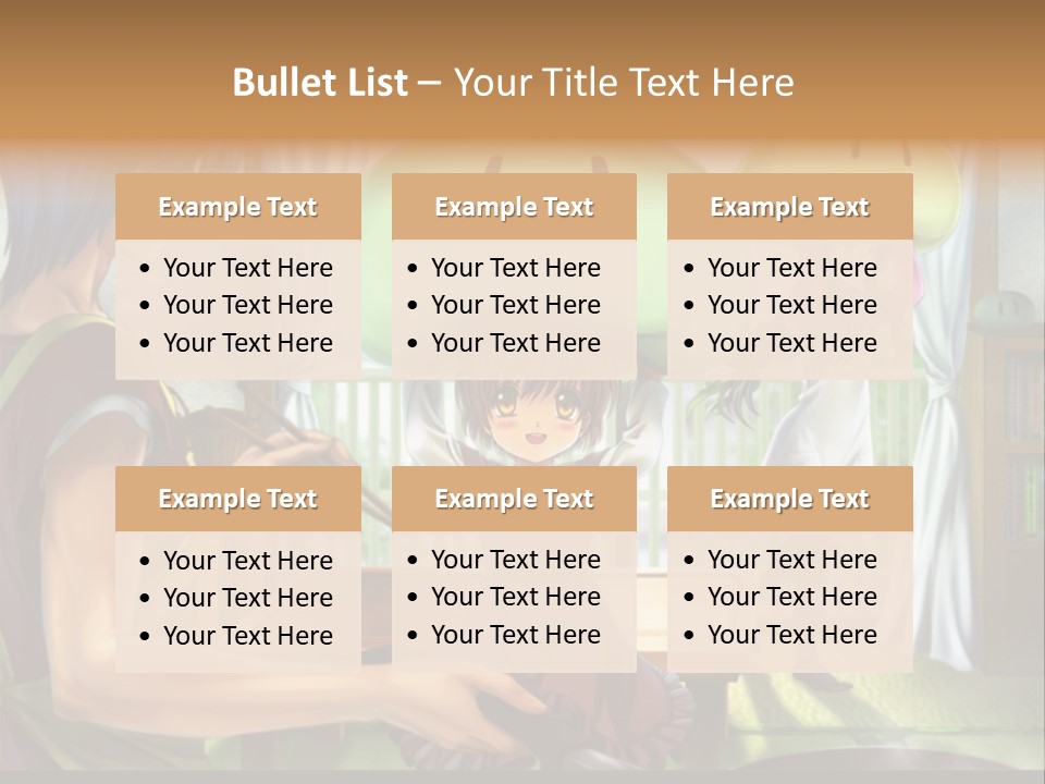 A Group Of People With A Green Mushroom On Their Head PowerPoint Template