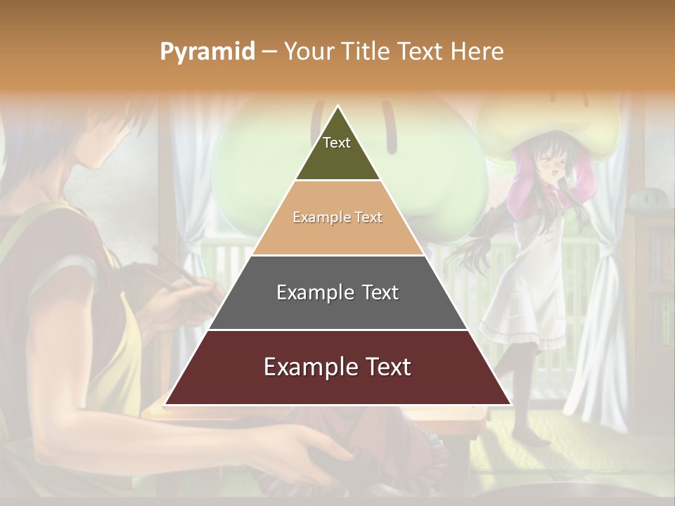 A Group Of People With A Green Mushroom On Their Head PowerPoint Template