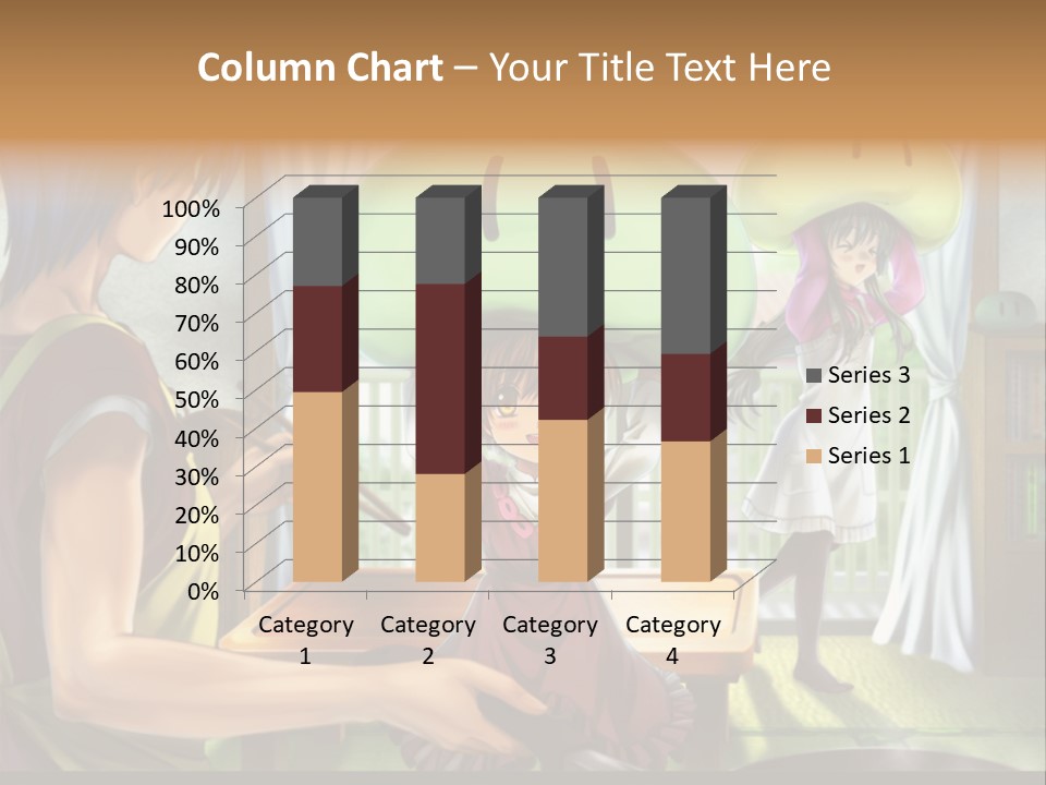 A Group Of People With A Green Mushroom On Their Head PowerPoint Template