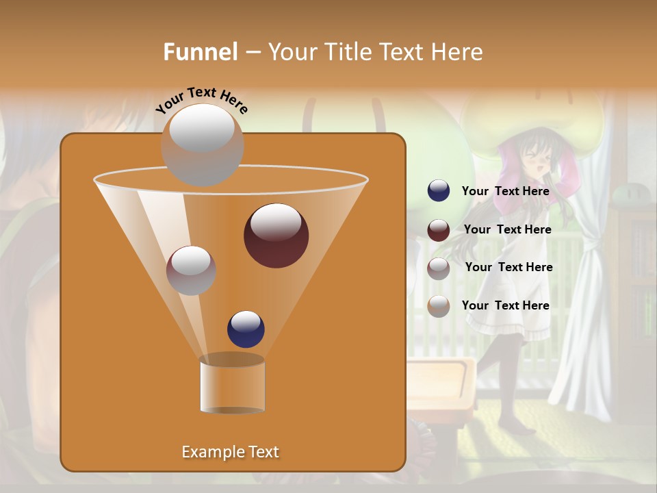 A Group Of People With A Green Mushroom On Their Head PowerPoint Template