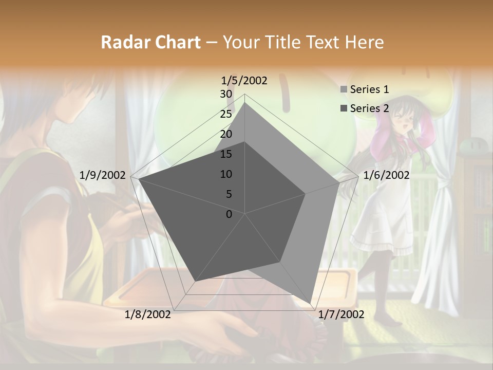 A Group Of People With A Green Mushroom On Their Head PowerPoint Template