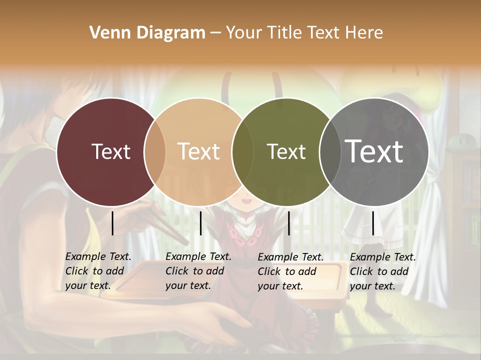 A Group Of People With A Green Mushroom On Their Head PowerPoint Template