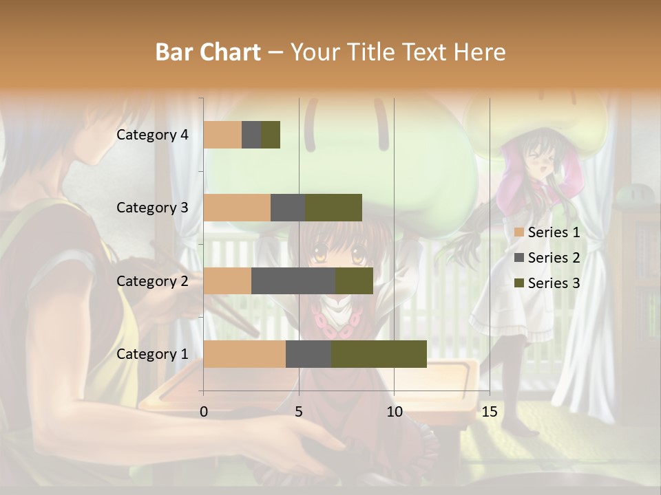 A Group Of People With A Green Mushroom On Their Head PowerPoint Template