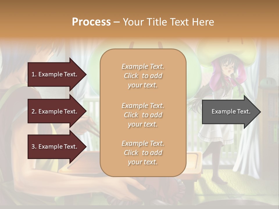 A Group Of People With A Green Mushroom On Their Head PowerPoint Template