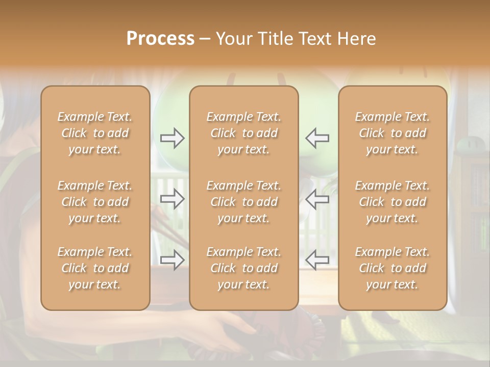 A Group Of People With A Green Mushroom On Their Head PowerPoint Template