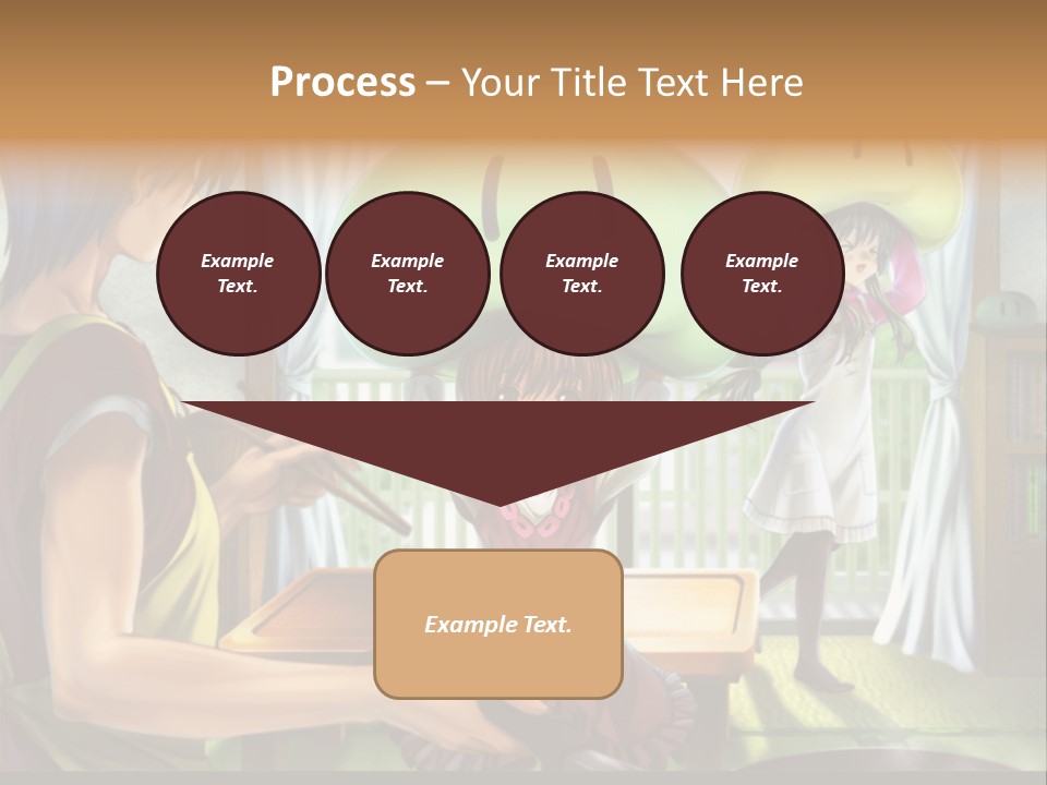 A Group Of People With A Green Mushroom On Their Head PowerPoint Template