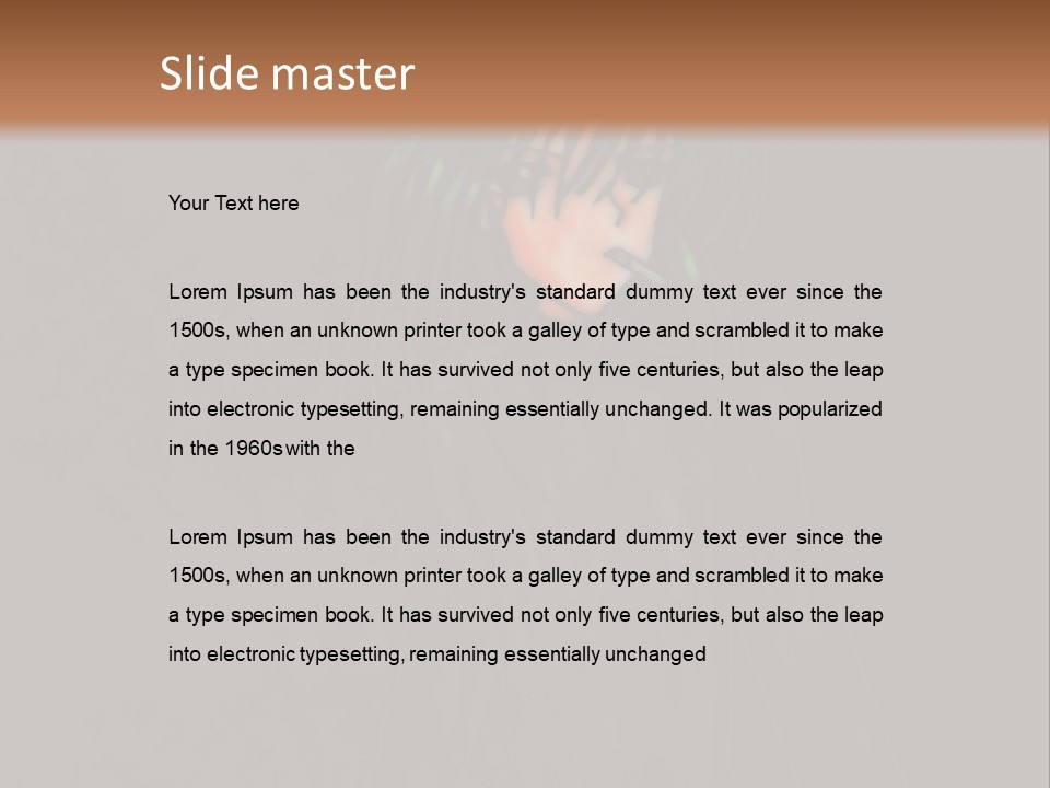 A Person With Green Hair Standing In Front Of A Wall PowerPoint Template