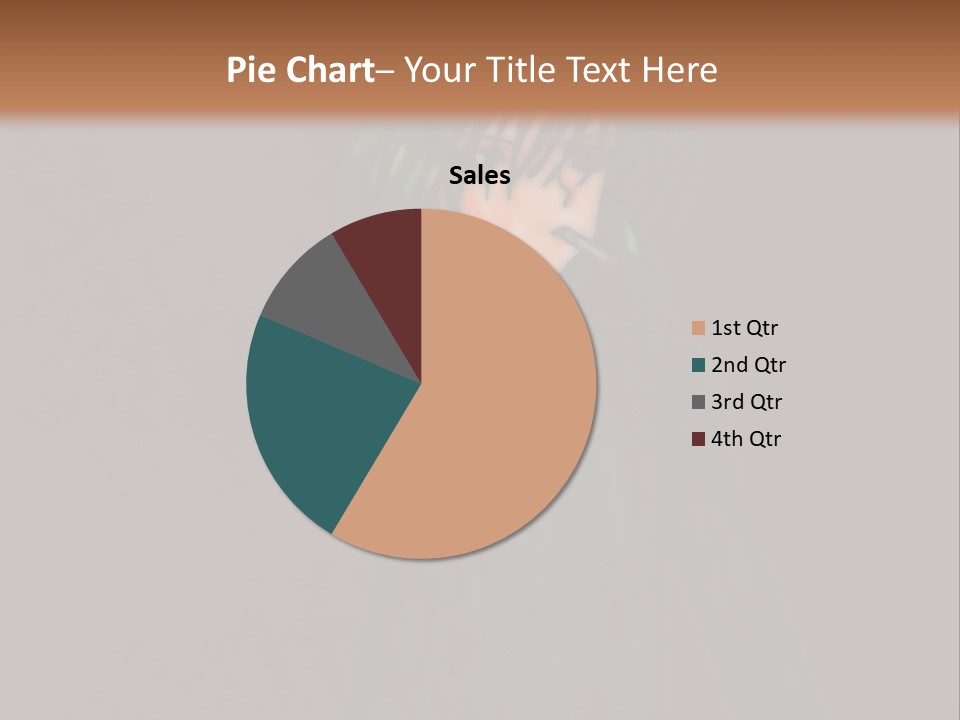 A Person With Green Hair Standing In Front Of A Wall PowerPoint Template