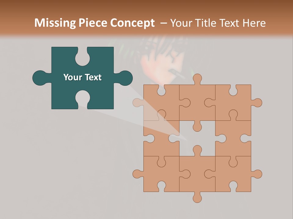 A Person With Green Hair Standing In Front Of A Wall PowerPoint Template