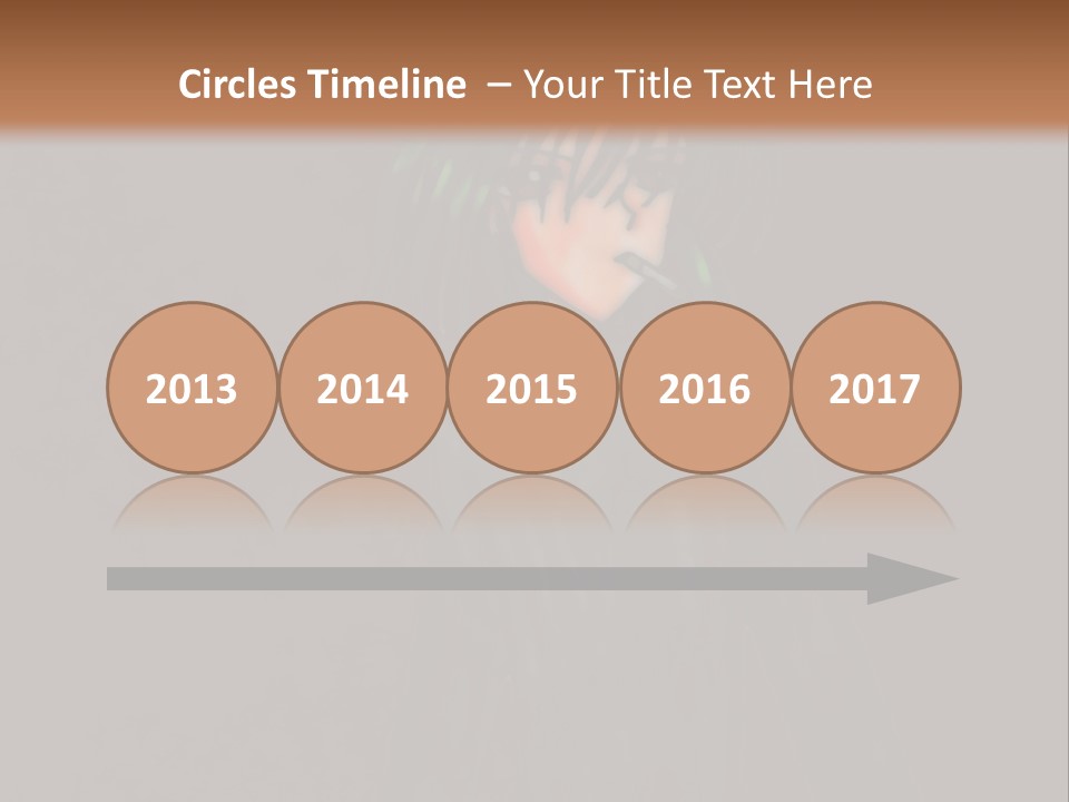 A Person With Green Hair Standing In Front Of A Wall PowerPoint Template