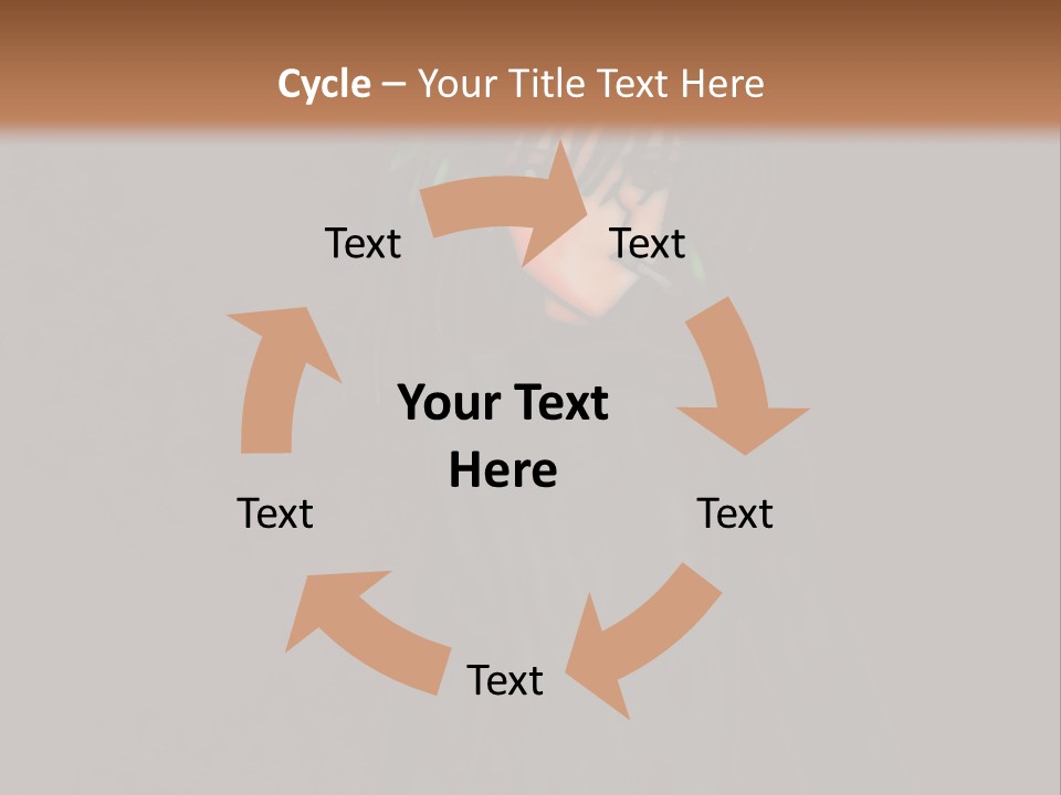 A Person With Green Hair Standing In Front Of A Wall PowerPoint Template