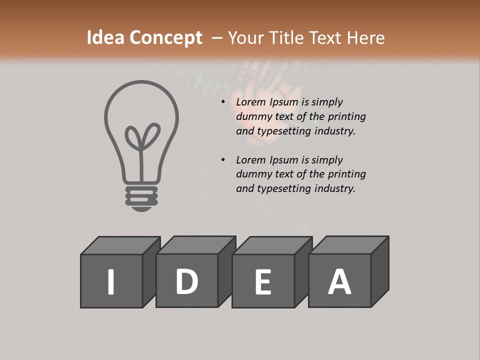 A Person With Green Hair Standing In Front Of A Wall PowerPoint Template