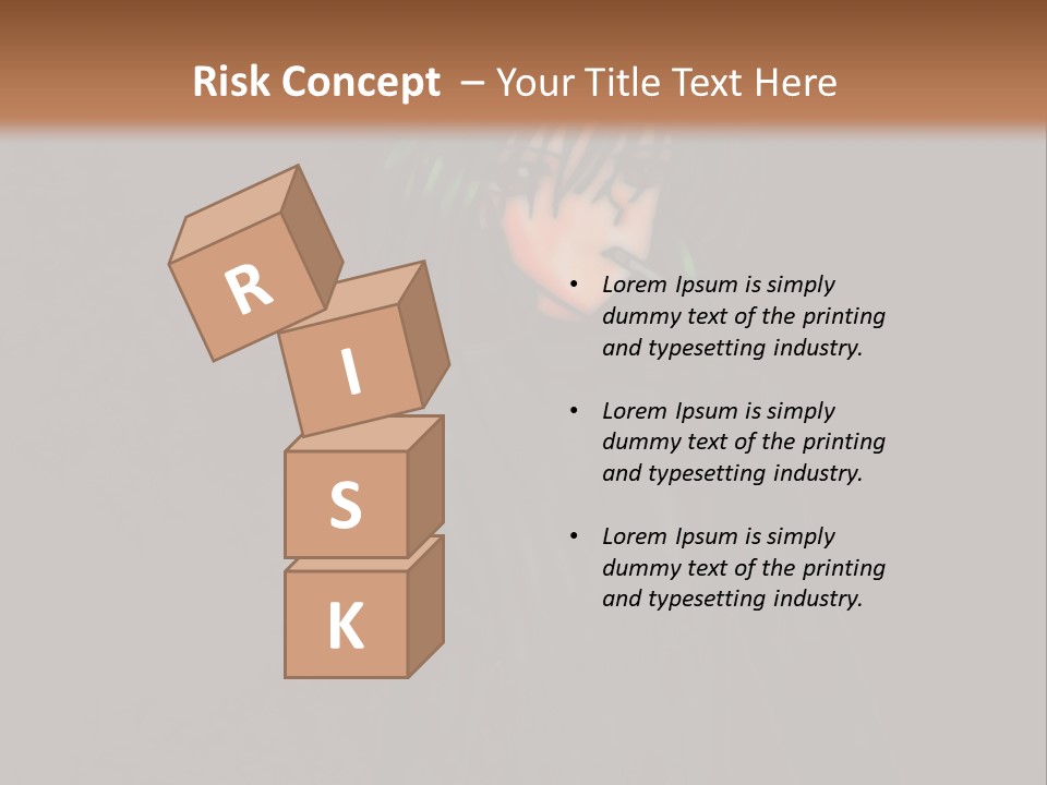 A Person With Green Hair Standing In Front Of A Wall PowerPoint Template