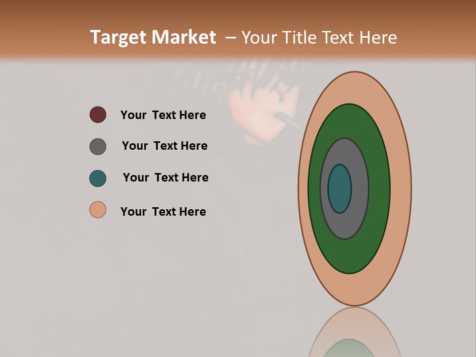 A Person With Green Hair Standing In Front Of A Wall PowerPoint Template