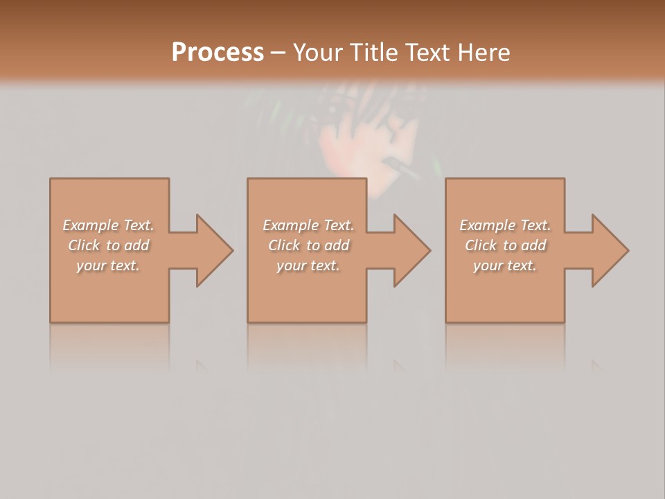 A Person With Green Hair Standing In Front Of A Wall PowerPoint Template