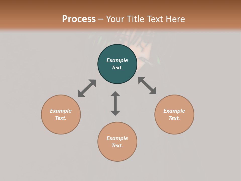 A Person With Green Hair Standing In Front Of A Wall PowerPoint Template