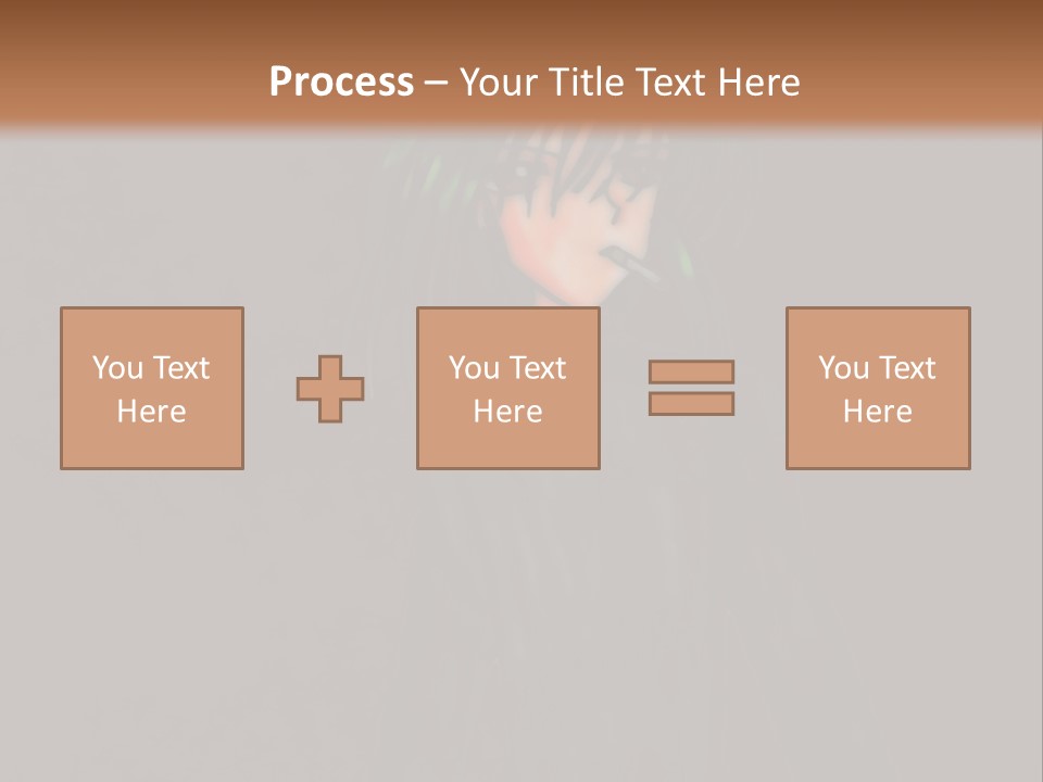 A Person With Green Hair Standing In Front Of A Wall PowerPoint Template