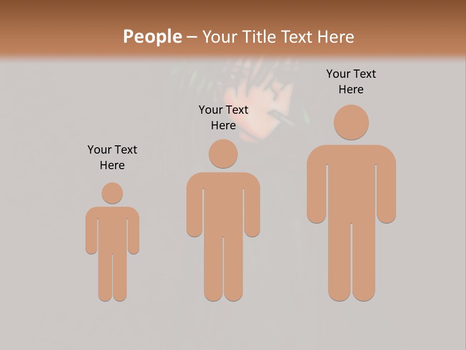 A Person With Green Hair Standing In Front Of A Wall PowerPoint Template