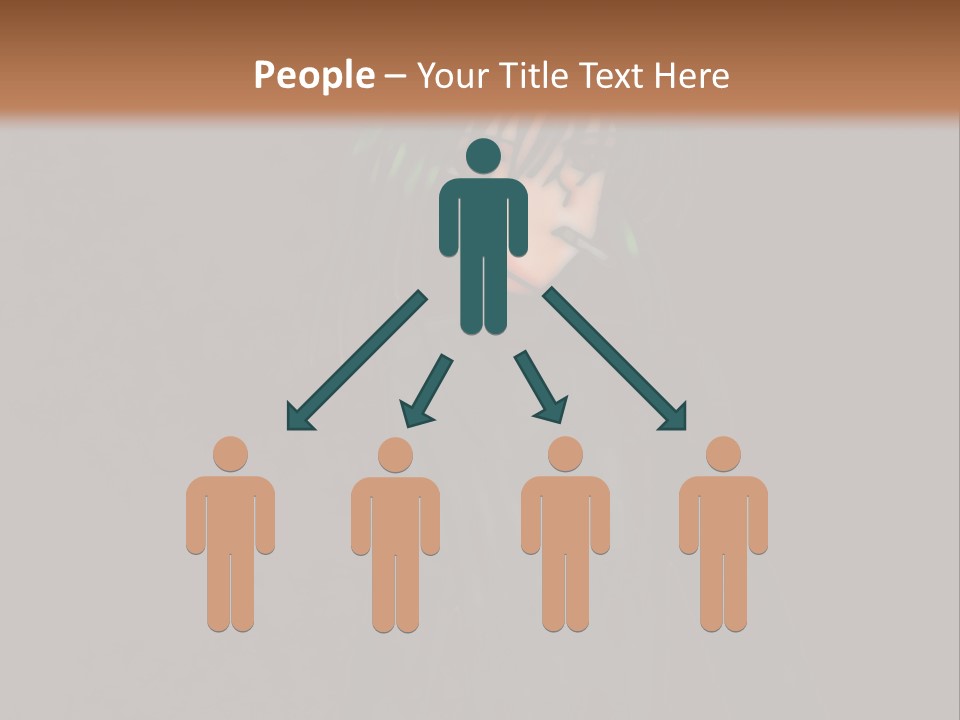 A Person With Green Hair Standing In Front Of A Wall PowerPoint Template