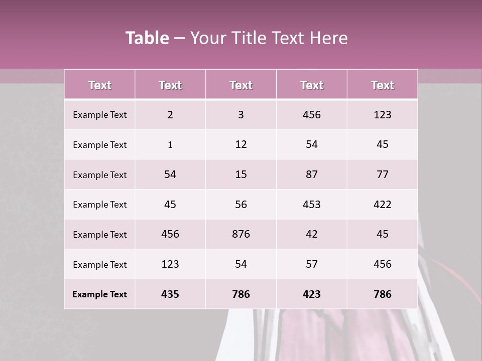 A Woman In A Pink Dress Is Standing In Front Of A Purple Background PowerPoint Template