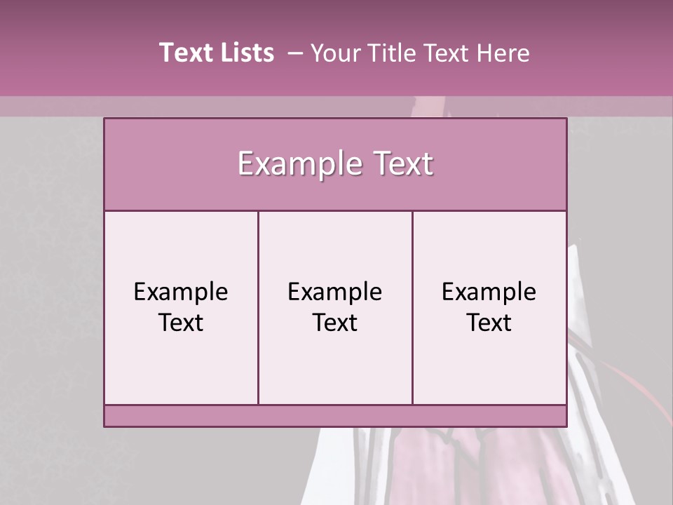 A Woman In A Pink Dress Is Standing In Front Of A Purple Background PowerPoint Template