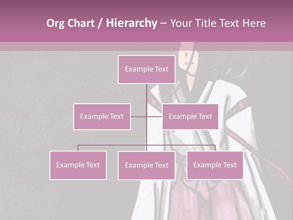 A Woman In A Pink Dress Is Standing In Front Of A Purple Background PowerPoint Template