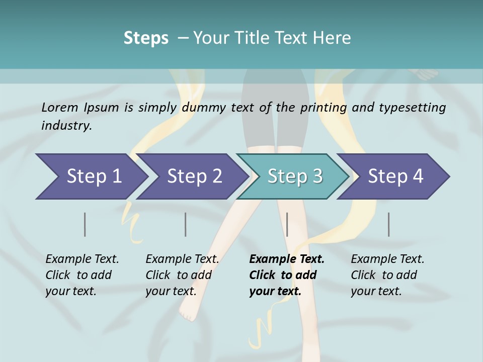 A Woman In Black Shorts And A Black Top Is Standing In Front Of A Blue PowerPoint Template