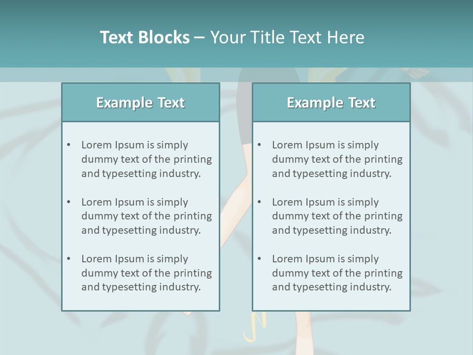 A Woman In Black Shorts And A Black Top Is Standing In Front Of A Blue PowerPoint Template