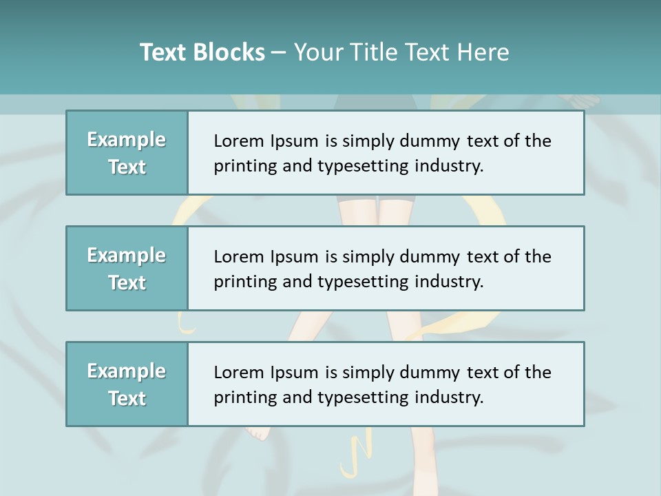 A Woman In Black Shorts And A Black Top Is Standing In Front Of A Blue PowerPoint Template