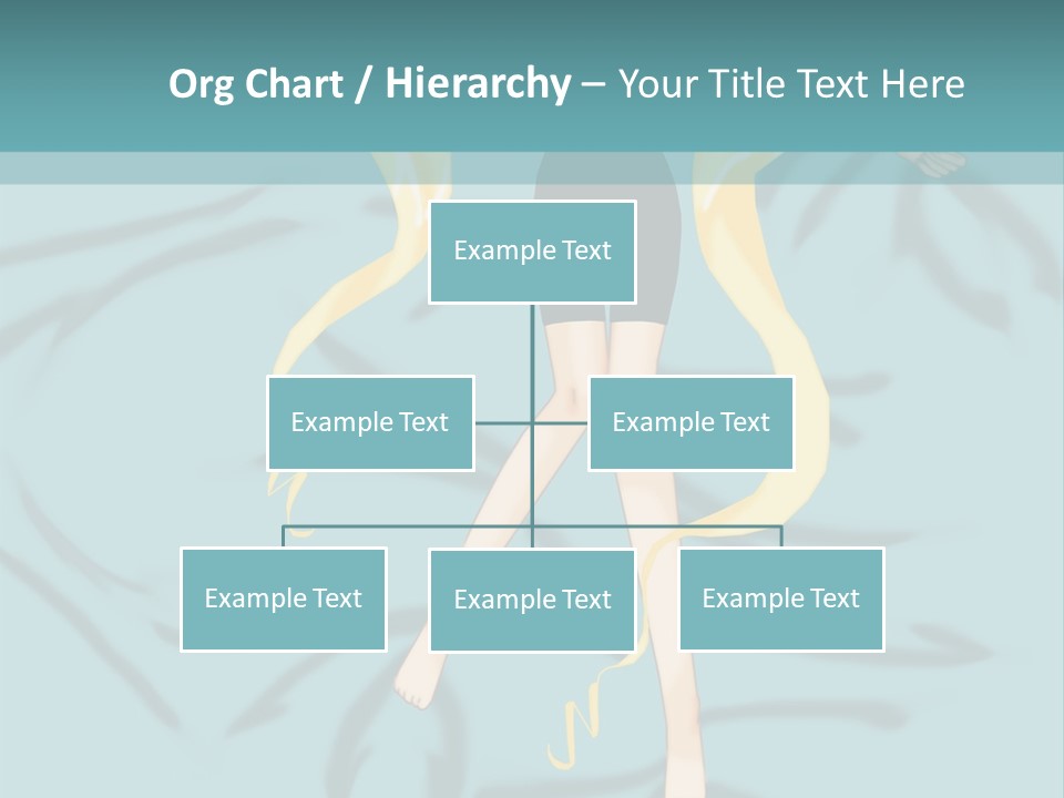 A Woman In Black Shorts And A Black Top Is Standing In Front Of A Blue PowerPoint Template