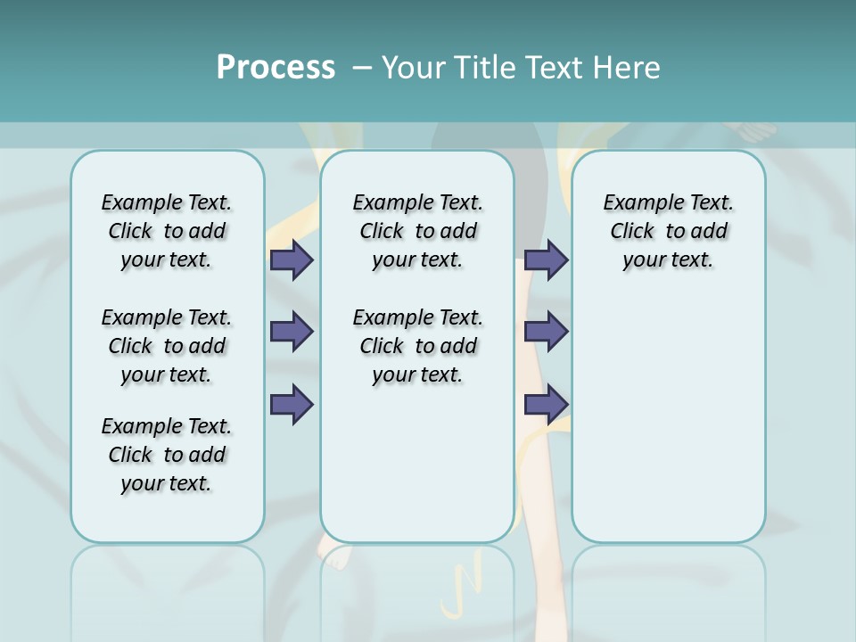 A Woman In Black Shorts And A Black Top Is Standing In Front Of A Blue PowerPoint Template