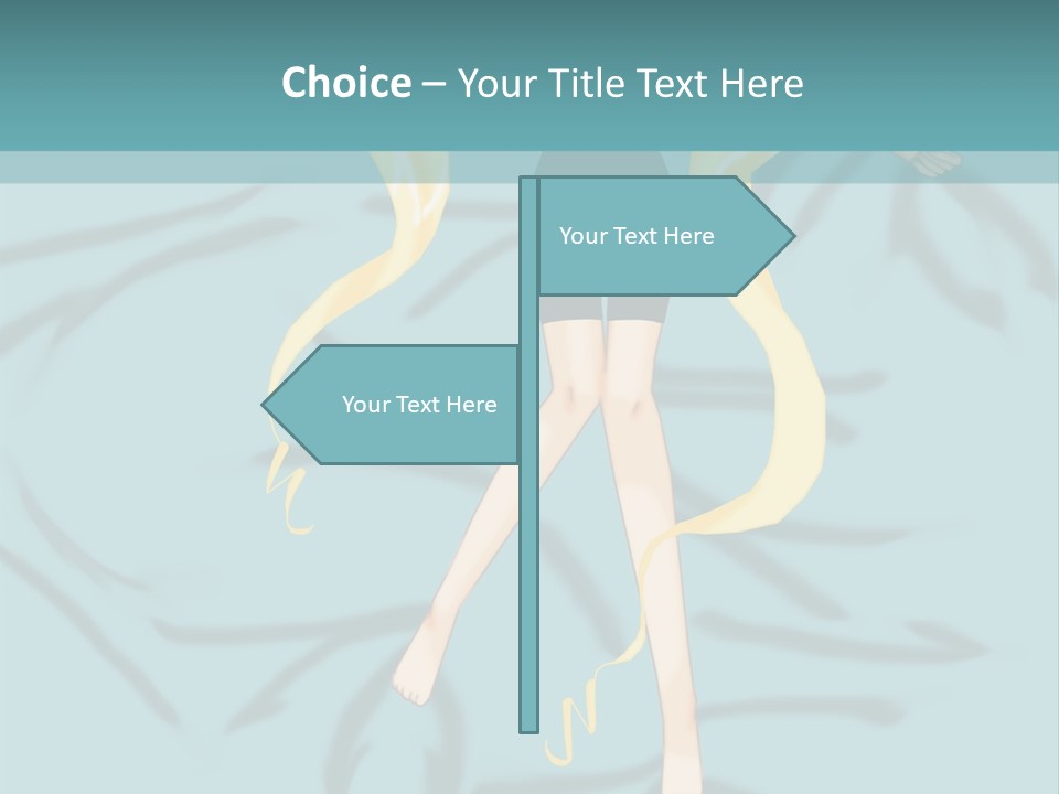 A Woman In Black Shorts And A Black Top Is Standing In Front Of A Blue PowerPoint Template