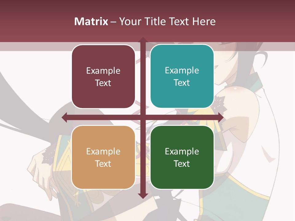 A Woman With Long Black Hair Is Sitting On A Chair PowerPoint Template