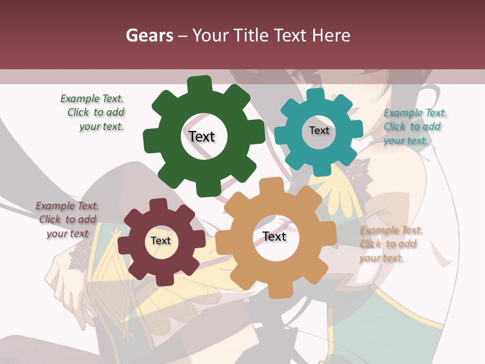 A Woman With Long Black Hair Is Sitting On A Chair PowerPoint Template