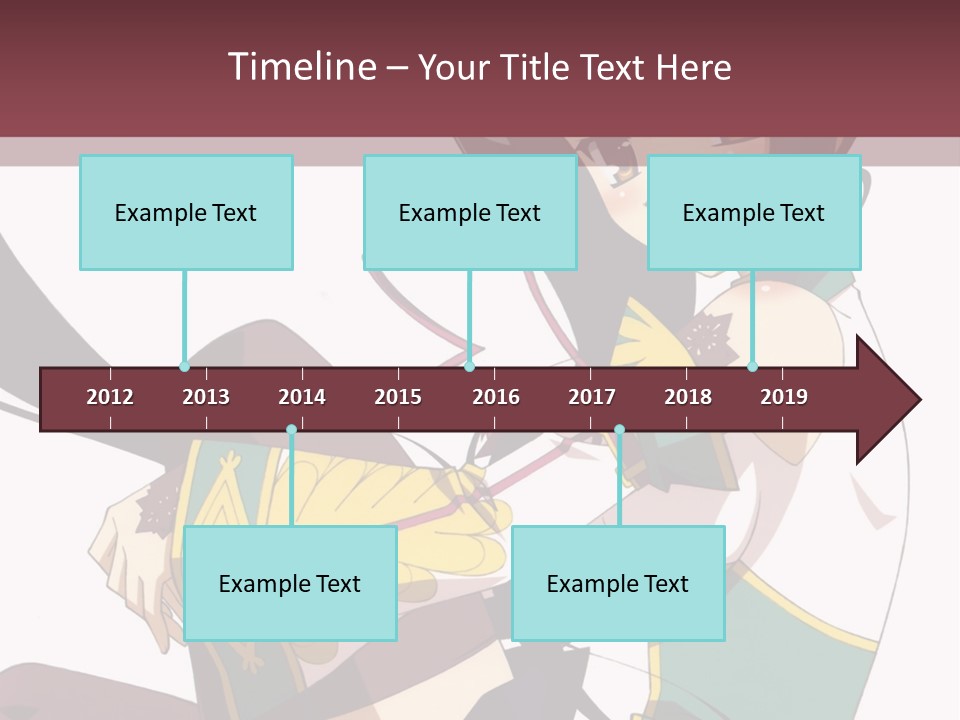 A Woman With Long Black Hair Is Sitting On A Chair PowerPoint Template