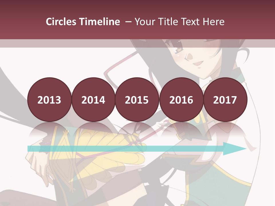 A Woman With Long Black Hair Is Sitting On A Chair PowerPoint Template