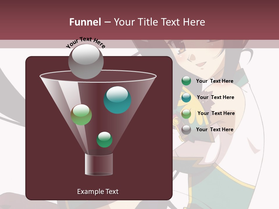 A Woman With Long Black Hair Is Sitting On A Chair PowerPoint Template