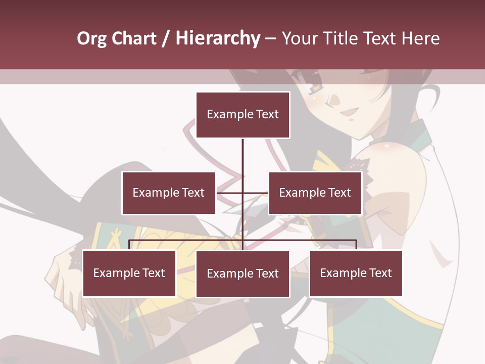 A Woman With Long Black Hair Is Sitting On A Chair PowerPoint Template