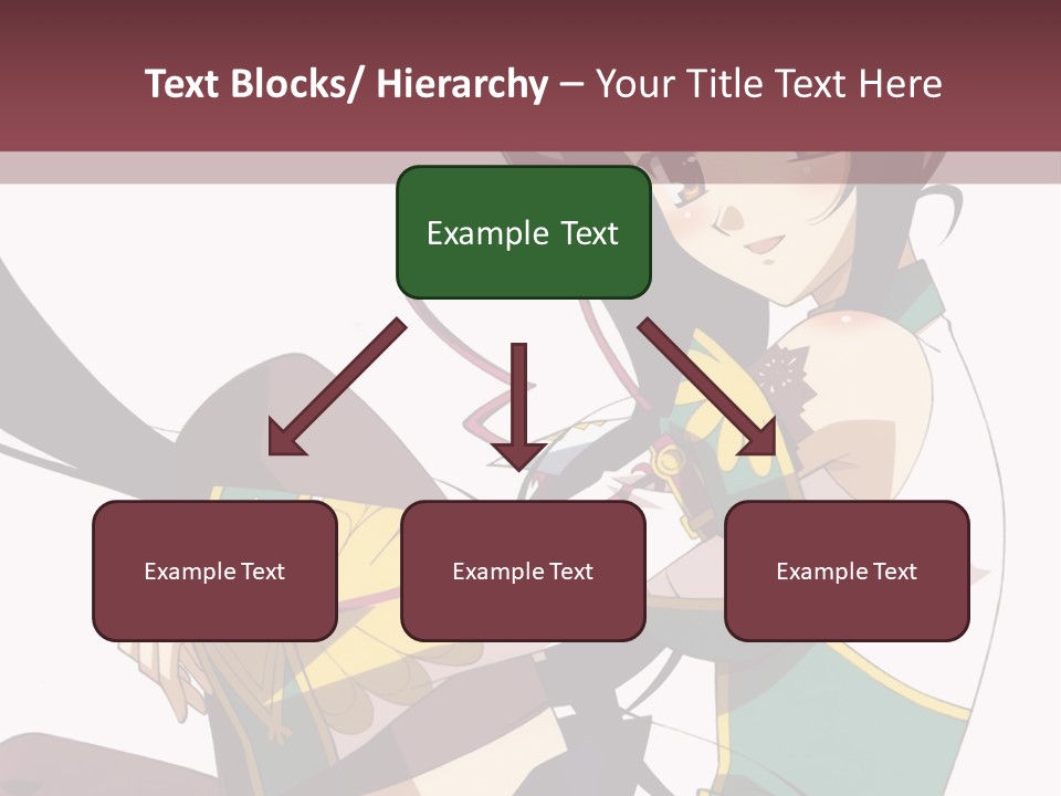 A Woman With Long Black Hair Is Sitting On A Chair PowerPoint Template