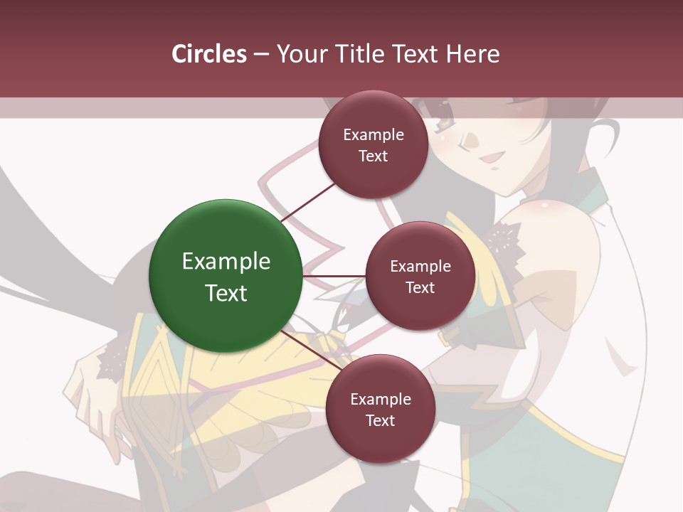 A Woman With Long Black Hair Is Sitting On A Chair PowerPoint Template